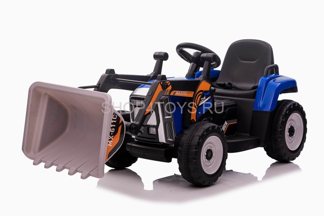 Детский электромобиль XMX трактор с ковшом (синий, EVA, пульт, 12V) - XMX611U-BLUE