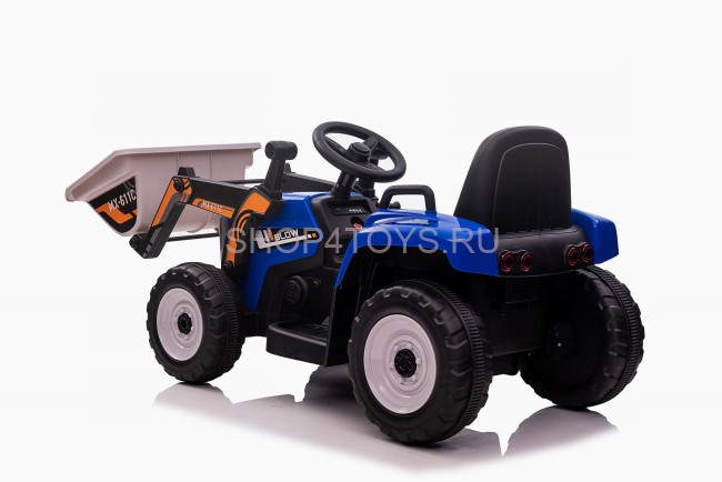 Детский электромобиль XMX трактор с ковшом (синий, EVA, пульт, 12V) - XMX611U-BLUE