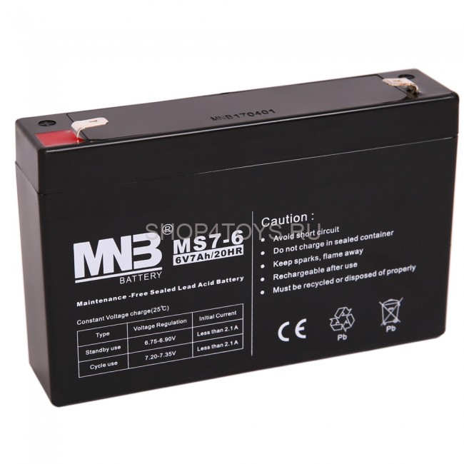 Аккумулятор MNB 6V7Ah AGM - MS7-6 Аккумулятор MNB 6V7Ah AGM - MS7-6