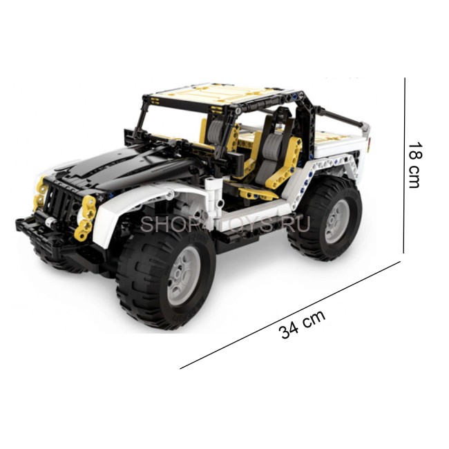 Радиоуправляемый конструктор CaDa внедорожник Jeep Wranger Pioneer, 542 элемента - C51045W Радиоуправляемый конструктор CaDa внедорожник Jeep Wranger Pioneer, 542 элемента - C51045W