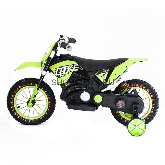 Детский кроссовый электромотоцикл Qike TD Green 6V - QK-3058-GREEN Детский кроссовый электромотоцикл Qike TD Green 6V - QK-3058-GREEN