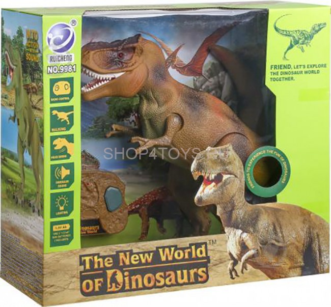 Радиоуправляемый динозавр T-Rex RuiCheng (коричневый, звук, свет) - RUI-9981-BROWN Радиоуправляемый динозавр T-Rex RuiCheng (коричневый, звук, свет) - RUI-9981-BROWN