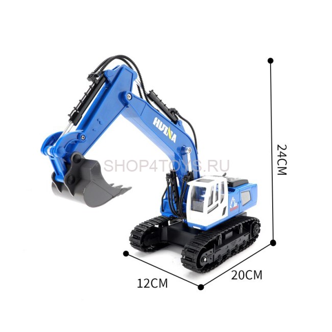 Радиоуправляемый экскаватор HUI NA TOYS масштаб 1:18 2.4G - HN1558-BLUE Радиоуправляемый экскаватор HUI NA TOYS масштаб 1:18 2.4G - HN1558-BLUE