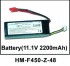 Аккумулятор Li-po (11.1V, 2200mAh)   Walkera - HM-F450-Z-48