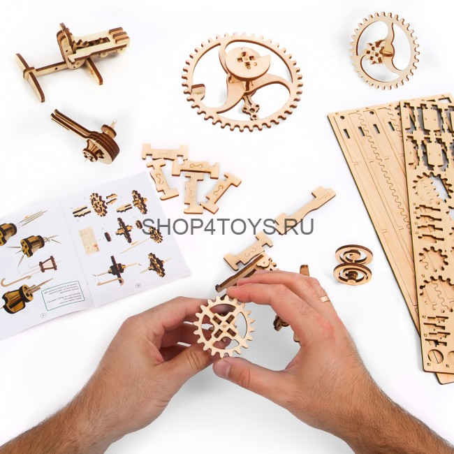 Деревянный 3D конструктор Ugears "Таймер-секундомер  на 20 мин" - 70004 Деревянный 3D конструктор Ugears "Таймер-секундомер  на 20 мин" - 70004