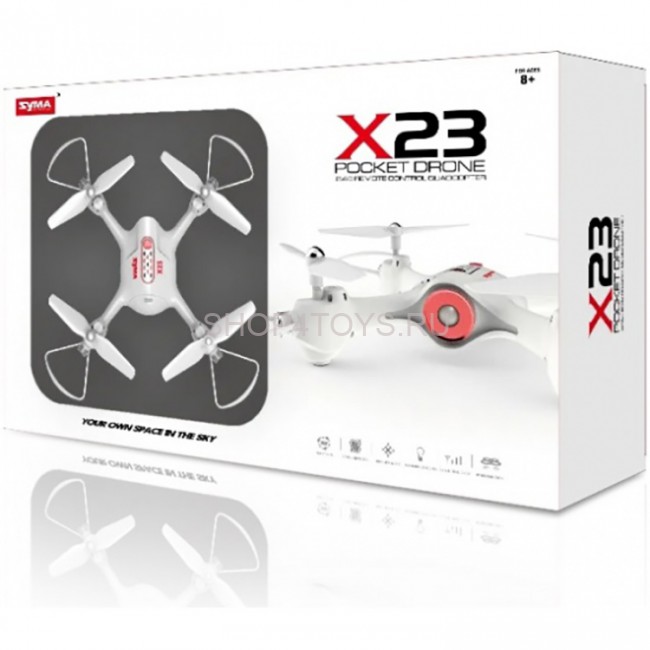 Радиоуправляемый квадрокоптер SYMA X23W FPV Wi-Fi с камерой 0.3МП - X23W Радиоуправляемый квадрокоптер SYMA X23W FPV Wi-Fi с камерой 0.3МП - X23W
