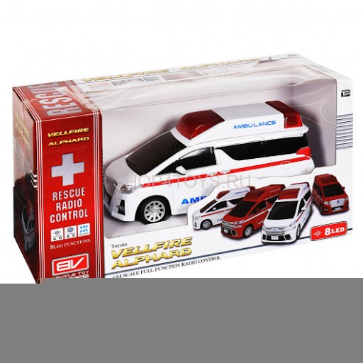 Радиоуправляемая машина Toyota Alphard Скорая помощь (с мигалками) 1:24 - MX25003