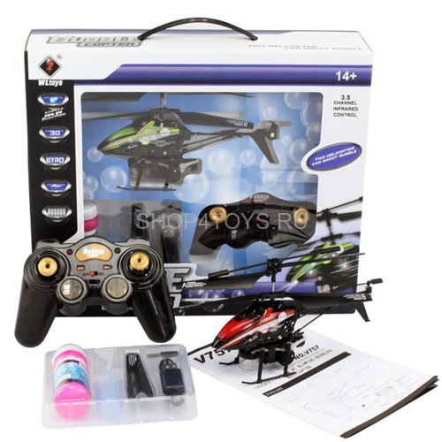 Радиоуправляемый вертолет WLtoys V757 с мыльными пузырями - V757 Радиоуправляемый вертолет WLtoys V757 с мыльными пузырями - V757