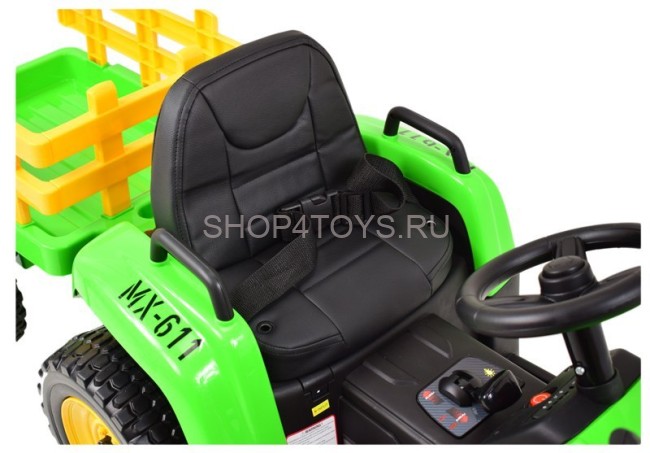 Детский электромобиль XMX трактор с ковшом (зеленый, EVA, пульт, 12V) - XMX611U-GREEN Детский электромобиль XMX трактор с ковшом (зеленый, EVA, пульт, 12V) - XMX611U-GREEN