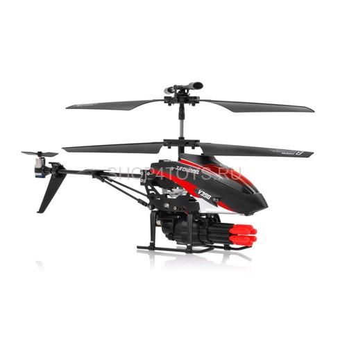 Радиоуправляемый вертолет WLtoys V398 с ракетной установкой и снарядами - V398 Радиоуправляемый вертолет WLtoys V398 с ракетной установкой и снарядами - V398