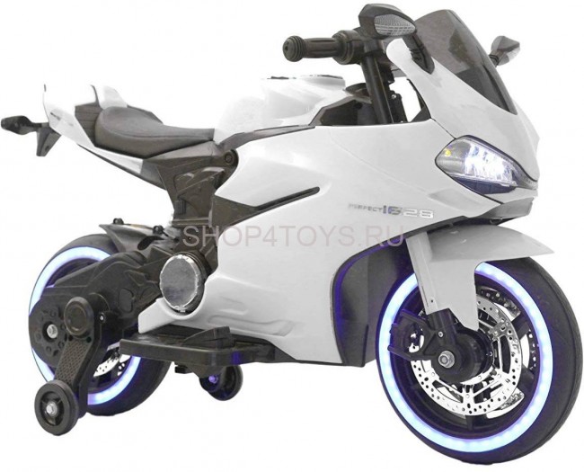 Детский электромотоцикл Ducati White 12V - FT-1628-WHITE Детский электромотоцикл Ducati White 12V - FT-1628-WHITE