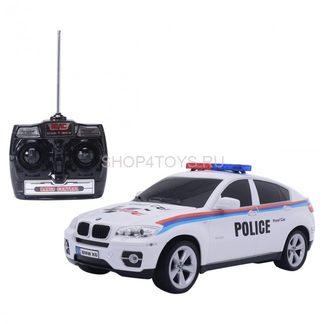 Радиоуправляемая машина BMW X6 POLICE 1:14 - 866-1401P-WHITE Радиоуправляемая машина BMW X6 POLICE 1:14 - 866-1401P-WHITE