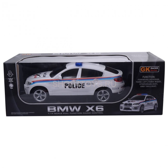 Радиоуправляемая машина BMW X6 POLICE 1:14 - 866-1401P-WHITE Радиоуправляемая машина BMW X6 POLICE 1:14 - 866-1401P-WHITE