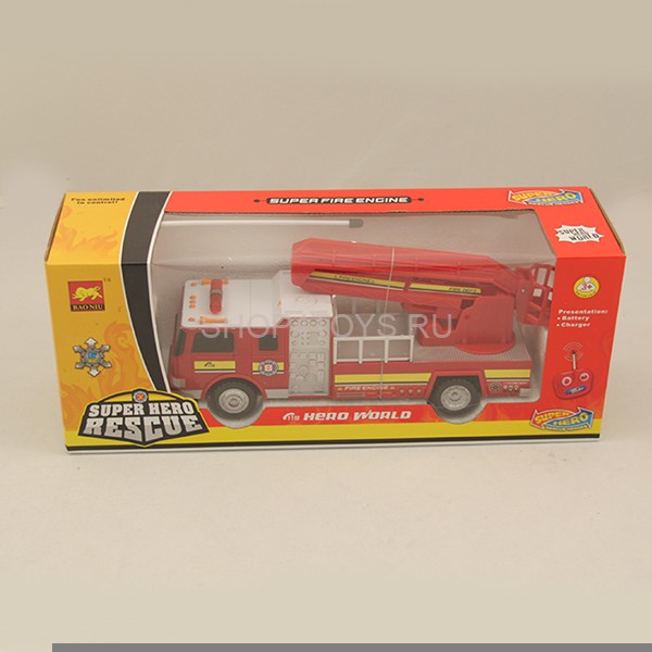 Радиоуправляемая пожарная машина с подъемной стрелой - R246