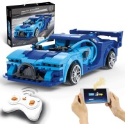 Радиоуправляемый конструктор CADA спортивный автомобиль Blue Race Car, 325 деталей - C51073W Радиоуправляемый конструктор CADA спортивный автомобиль Blue Race Car, 325 деталей - C51073W