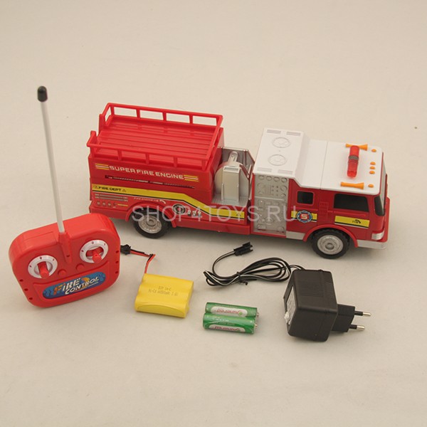 Радиоуправляемая пожарная машина с подъемной площадкой - R236