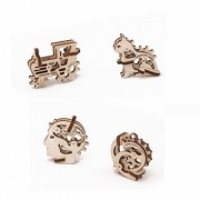 Деревянный 3D конструктор Ugears "Трибики (4 шт.)" - 70015 Деревянный 3D конструктор Ugears "Трибики (4 шт.)" - 70015