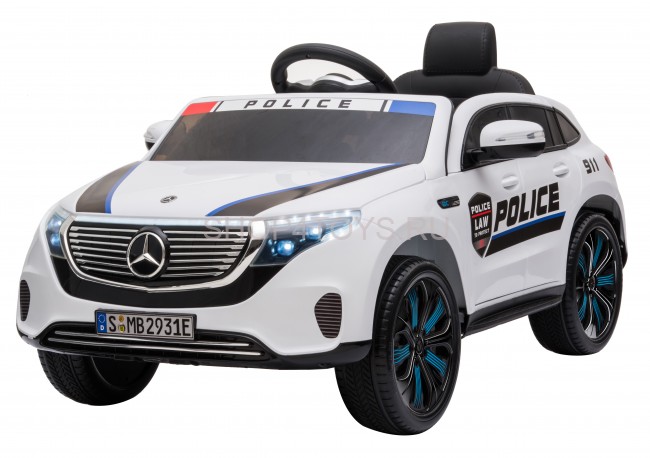 Детский электромобиль Mercedes Benz Police EQC 400 4MATIC - HL378-WHITE Детский электромобиль Mercedes Benz Police EQC 400 4MATIC - HL378-WHITE
