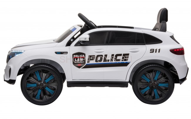 Детский электромобиль Mercedes Benz Police EQC 400 4MATIC - HL378-WHITE Детский электромобиль Mercedes Benz Police EQC 400 4MATIC - HL378-WHITE