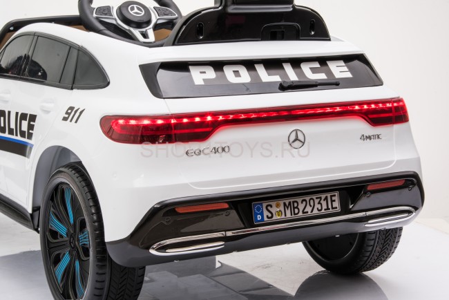 Детский электромобиль Mercedes Benz Police EQC 400 4MATIC - HL378-WHITE Детский электромобиль Mercedes Benz Police EQC 400 4MATIC - HL378-WHITE