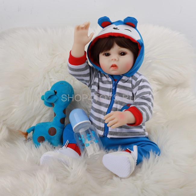 Реборн силиконовый мальчик Серж