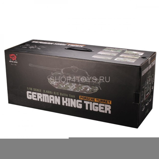 Радиоуправляемый танк Heng Long King Tiger V7.0 масштаб 1:16 2.4G - 3888A-1 V7.0 Радиоуправляемый танк Heng Long King Tiger V7.0 масштаб 1:16 2.4G - 3888A-1 V7.0