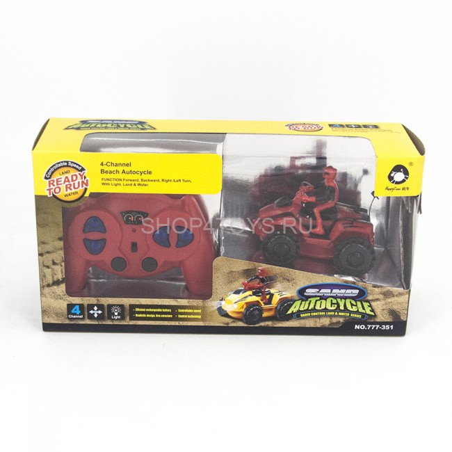 Радиоуправляемый квадроцикл-амфибия Red Sand AutoCycle - 777-351-R Радиоуправляемый квадроцикл-амфибия Red Sand AutoCycle - 777-351-R