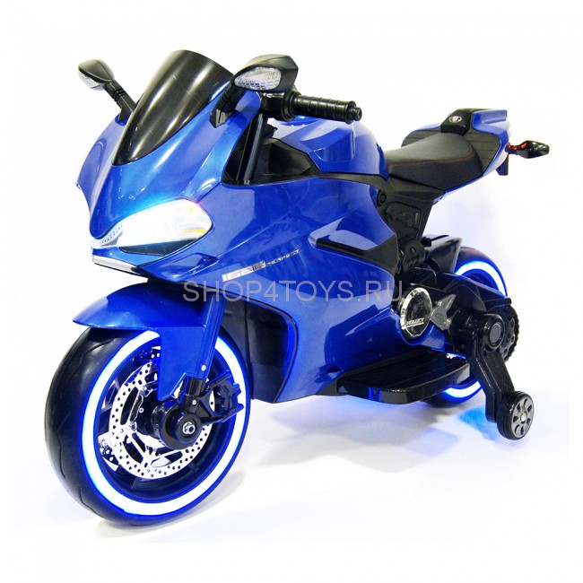 Детский электромобиль - мотоцикл Ducati Blue - SX1628-G Детский электромобиль - мотоцикл Ducati Blue - SX1628-G