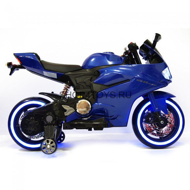 Детский электромобиль - мотоцикл Ducati Blue - SX1628-G Детский электромобиль - мотоцикл Ducati Blue - SX1628-G