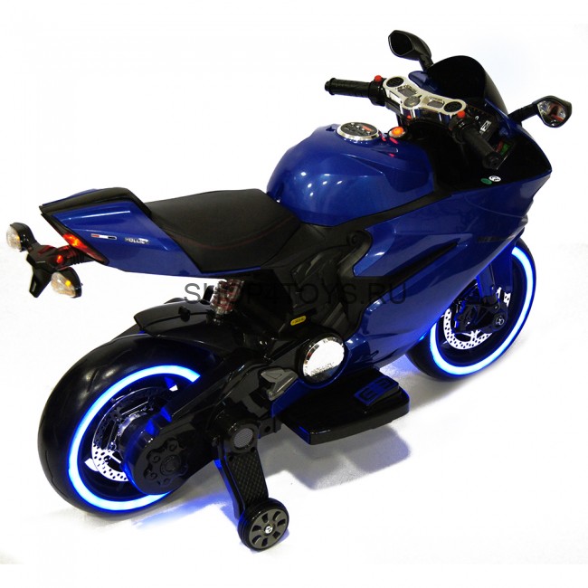 Детский электромобиль - мотоцикл Ducati Blue - SX1628-G Детский электромобиль - мотоцикл Ducati Blue - SX1628-G