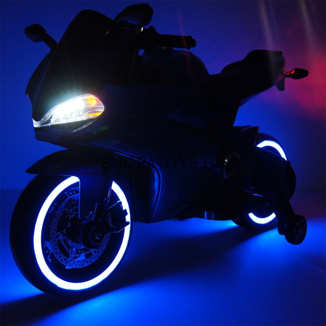 Детский электромобиль - мотоцикл Ducati Blue - SX1628-G Детский электромобиль - мотоцикл Ducati Blue - SX1628-G