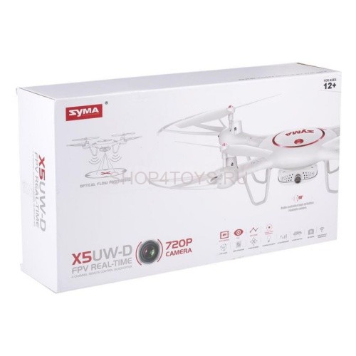Радиоуправляемый квадрокоптер Syma X5UW-D с HD FPV Wi-Fi камерой, оптическим сенсором 2.4G - X5UW-D Радиоуправляемый квадрокоптер Syma X5UW-D с HD FPV Wi-Fi камерой, оптическим сенсором 2.4G - X5UW-D