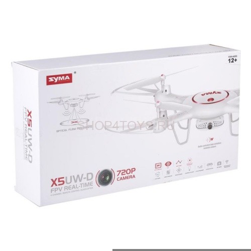 Радиоуправляемый квадрокоптер Syma X5UW-D с HD FPV Wi-Fi камерой, оптическим сенсором 2.4G - X5UW-D Радиоуправляемый квадрокоптер Syma X5UW-D с HD FPV Wi-Fi камерой, оптическим сенсором 2.4G - X5UW-D