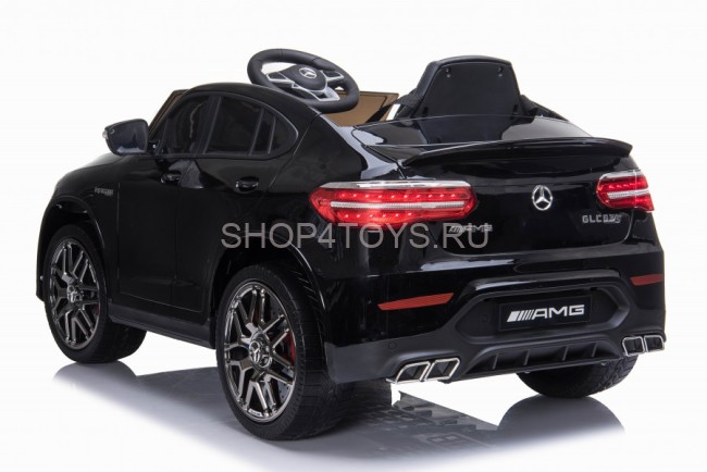 Электромобиль Mercedes-Benz GLC 63 AMG Black 12V (полный привод, EVA)  - QLS-5688 Электромобиль Mercedes-Benz GLC 63 AMG Black 12V (полный привод, EVA)  - QLS-5688