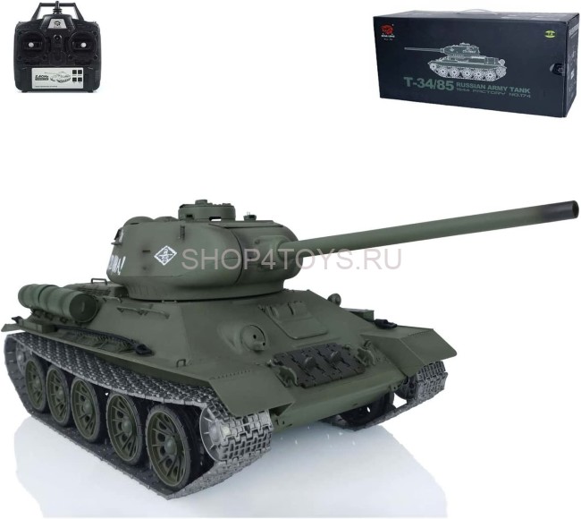 Радиоуправляемый танк Heng Long T-34 Pro V7.0 масштаб 1:16 RTR 2.4GHz - 3909-1Pro V7.0 Радиоуправляемый танк Heng Long T-34 Pro V7.0 масштаб 1:16 RTR 2.4GHz - 3909-1Pro V7.0