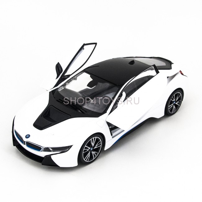 Радиоуправляемая машина Rastar BMW i8 White 1:14 с открывающимися дверями - 71010-W Радиоуправляемая машина Rastar BMW i8 White 1:14 с открывающимися дверями - 71010-W