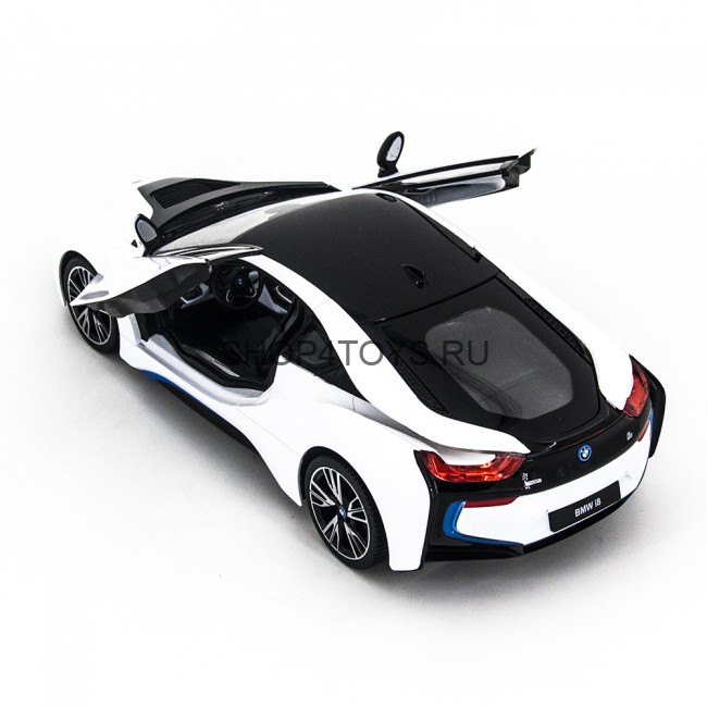 Радиоуправляемая машина Rastar BMW i8 White 1:14 с открывающимися дверями - 71010-W Радиоуправляемая машина Rastar BMW i8 White 1:14 с открывающимися дверями - 71010-W