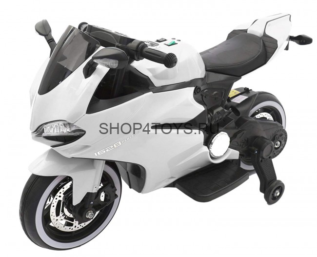 Детский электромотоцикл Ducati White 12V - FT-1628-WHITE-PL Детский электромотоцикл Ducati White 12V - FT-1628-WHITE-PL
