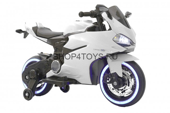 Детский электромотоцикл Ducati White 12V - FT-1628-WHITE-PL Детский электромотоцикл Ducati White 12V - FT-1628-WHITE-PL