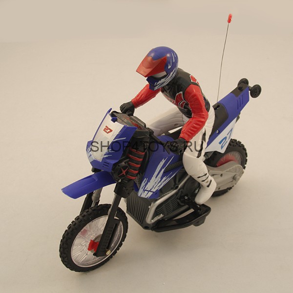 Радиоуправляемый мотоцикл HuanQi 528 Special Сross-Сountry 1:10 с гироскопом - HQ528