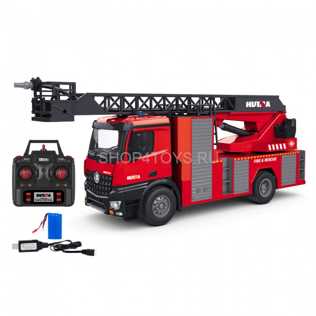 Радиоуправляемая пожарная машина-лестница HUI NA TOYS масштаб 1:14 2.4G - HN1561 Радиоуправляемая пожарная машина-лестница HUI NA TOYS масштаб 1:14 2.4G - HN1561