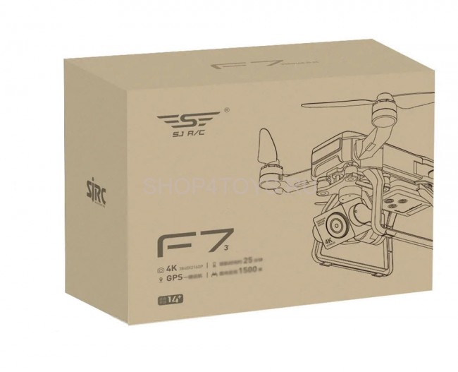 Квадрокоптер SJRC F7 3-AXIS 4K EIS 5G GPS RTF + доп АКБ - SJRC-F7-4K-COMBO Квадрокоптер SJRC F7 3-AXIS 4K EIS 5G GPS RTF + доп АКБ - SJRC-F7-4K-COMBO