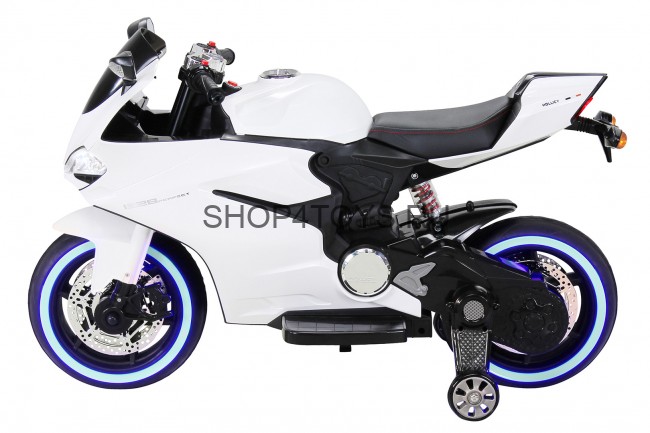 Детский электромобиль - мотоцикл Ducati White - SX1628-G Детский электромобиль - мотоцикл Ducati White - SX1628-G