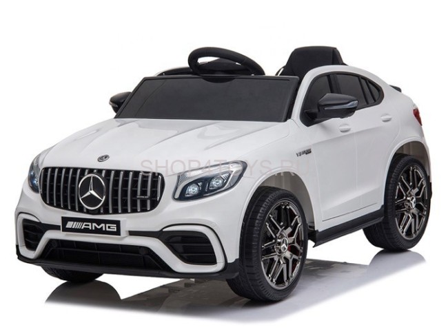 Электромобиль Mercedes-Benz GLC 63 AMG White 12V (полный привод, EVA)  - QLS-5688 Электромобиль Mercedes-Benz GLC 63 AMG White 12V (полный привод, EVA)  - QLS-5688