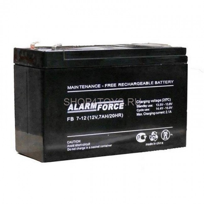 Аккумулятор для детских электромобилей Alarm Force 12V7.2Ah - AF1272 Аккумулятор для детских электромобилей Alarm Force 12V7.2Ah - AF1272