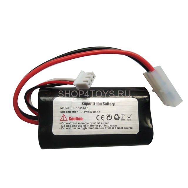 Аккумулятор Heng Long Li-Ion 7.4V 1800 mAh - HL-18650-2S