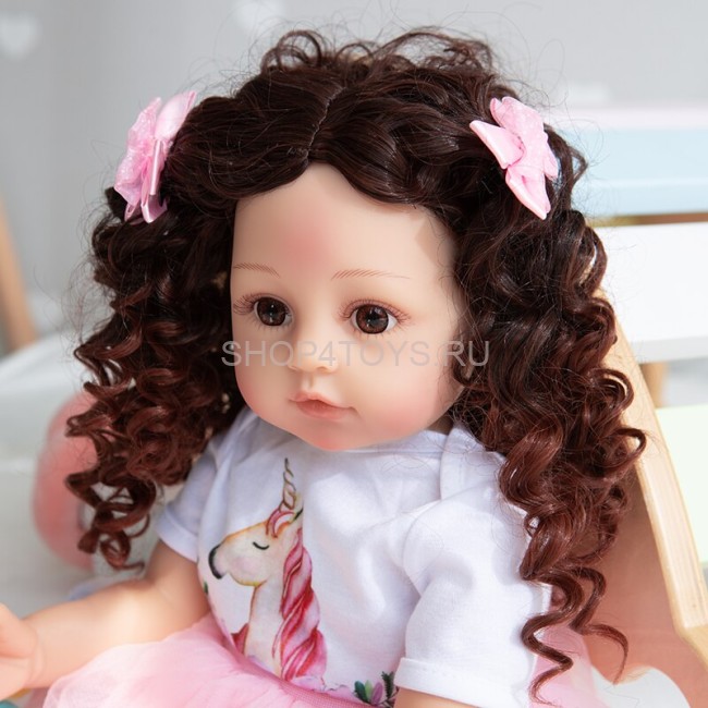 Реборн силиконовая с кудрями Джейн