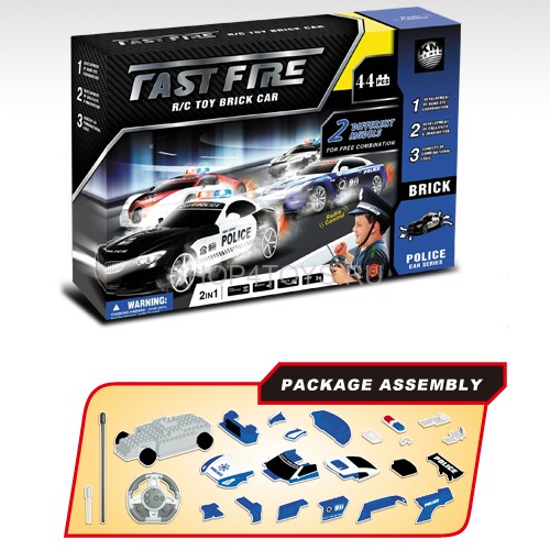 Радиоуправляемый конструктор - автомобили Mclaren и Ferrari "Полиция" - 2028-2J04B