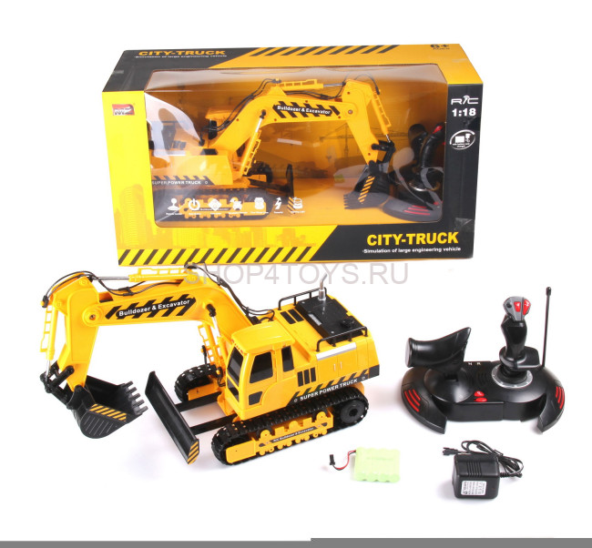 Радиоуправлямый экскаватор MZ 1:18 - MZ-2084 Радиоуправлямый экскаватор MZ 1:18 - MZ-2084