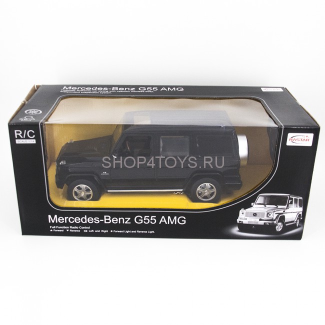 Радиоуправляемая машина Rastar Mercedes Black G55 AMG 1:14 - 30400 Радиоуправляемая машина Rastar Mercedes Black G55 AMG 1:14 - 30400